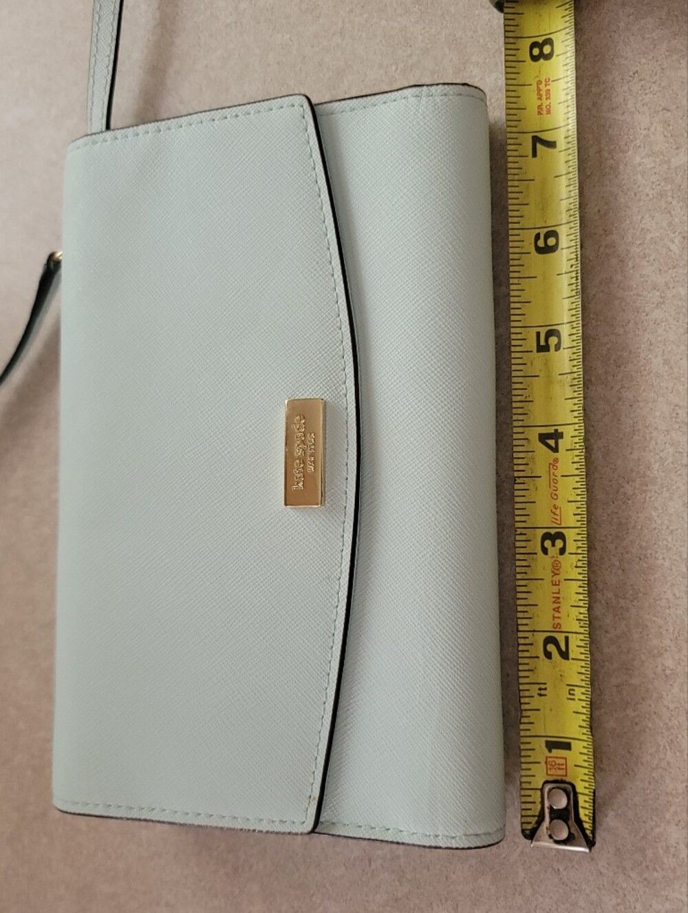 Kate Spade Light Aqua Blue Leather Laurel Way Winni Crossbody Bag - Picture 5 of 14